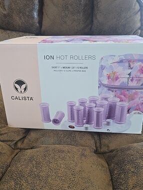Calista Ion Hot Rollers - Light Purple Set
